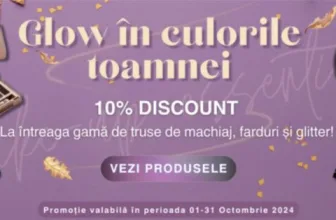 10% Reducere la truse de machiaj, farduri și glitter